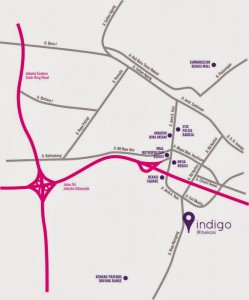 Peta Lokasi Indigo @ Bekasi Apartment