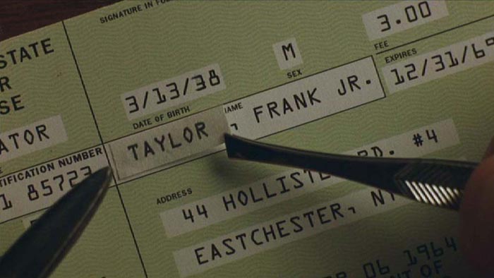 Altered check with OCR-A font in the Steven Spielberg movie "Catch Me If You Can"