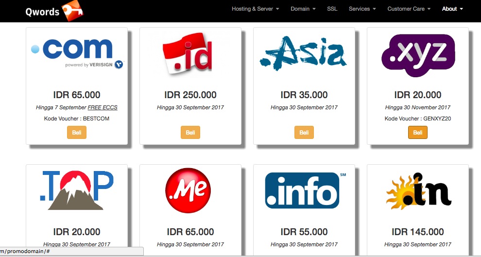 Promo Domain Murah Qwords